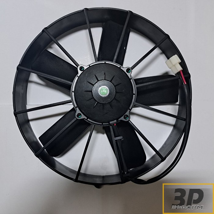 Продаємо вентилятор на автобус - втягуючий (pull), пряма лопасть, 24V, 180Wt, 12 дюймів