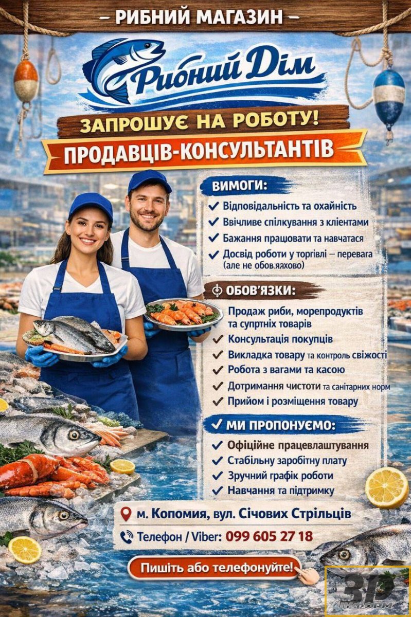 Запрошуємо продавців-консультантів